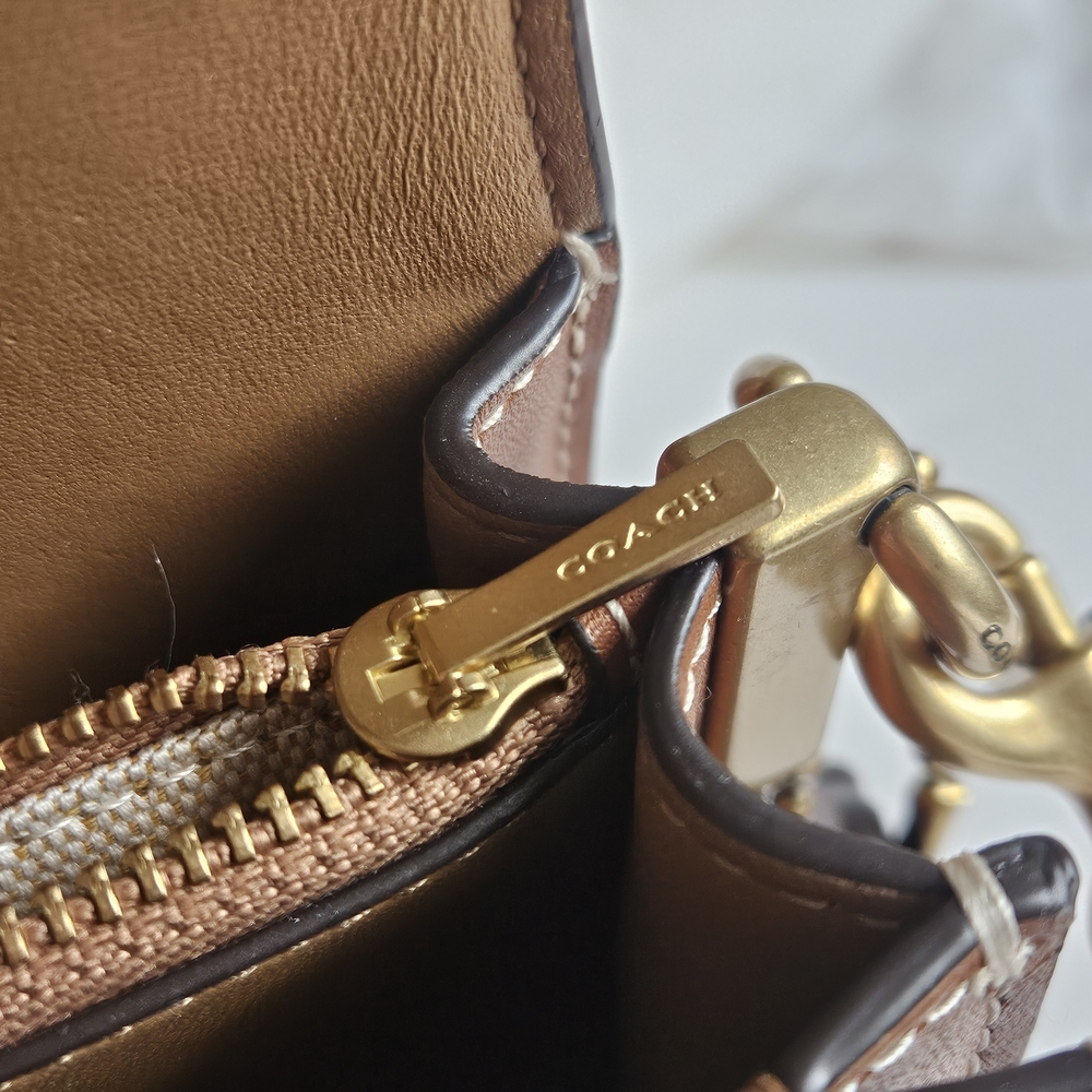 Coach Tabby 20 Shoulder Bag in Tan Brown - Picture 11 of 14